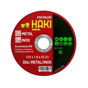 Disc metal/inox Haki Premium - 125x1.6