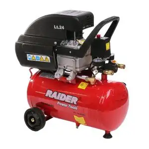 Compresor de aer cu 2 ieșiri,24 L,1500w,8 Bar. Raider RD-AC04O