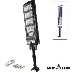 Lampă solară, senzor, 10Ah, LED320, 5000lm, 6500K, Makalon 729921