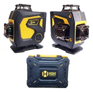 Nivelă laser 16 linii verzi, 4D, 30m, 2 baterii, DISPLAY HAKI HNLD-16XCD4D
